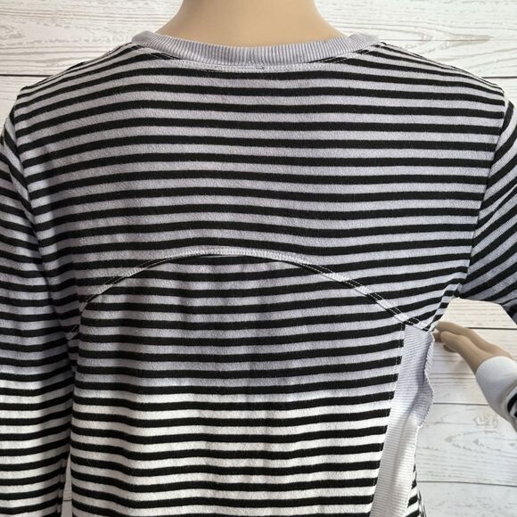 Anthropologie Left Of Center Sweatshirt Striped - Picture 11 of 14